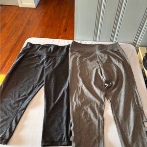 SO Dark Gray and ODLO Light Gray Capris